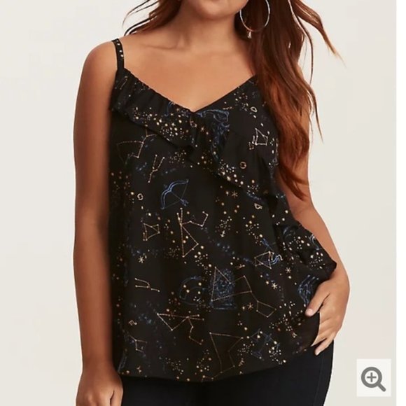 torrid Tops - Torrid Black Zodiac Tank Top 2X